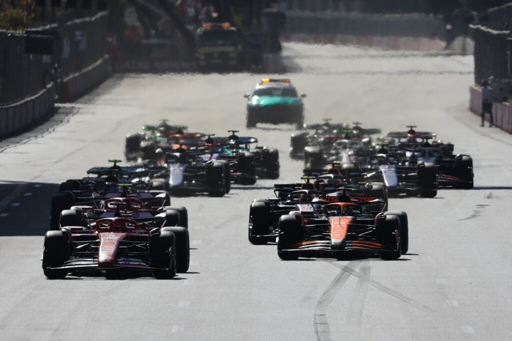 The start of the 2024 Formula 1 Azerbaijan Grand Prix