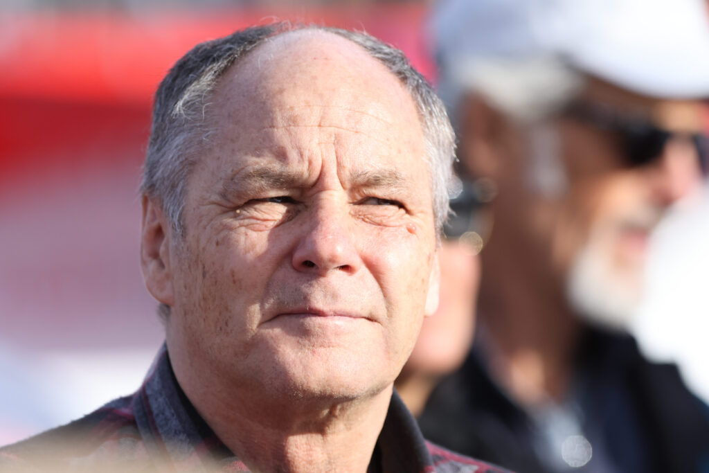 Former Formula 1 driver Gerhard Berger at the Alpine Ski World Cup