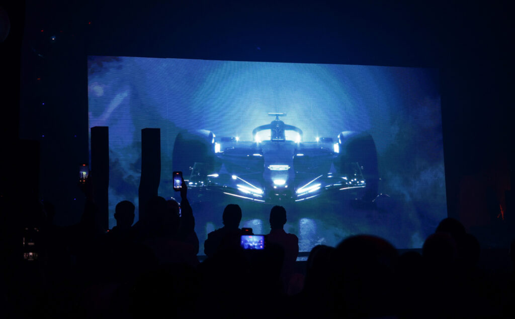 Guests enjoy the Cadillac F1 launch party in Miami