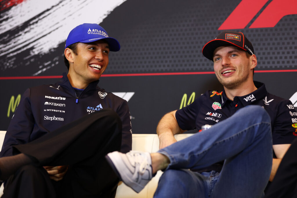 Alex Albon and Max Verstappen at the Monaco Grand Prix