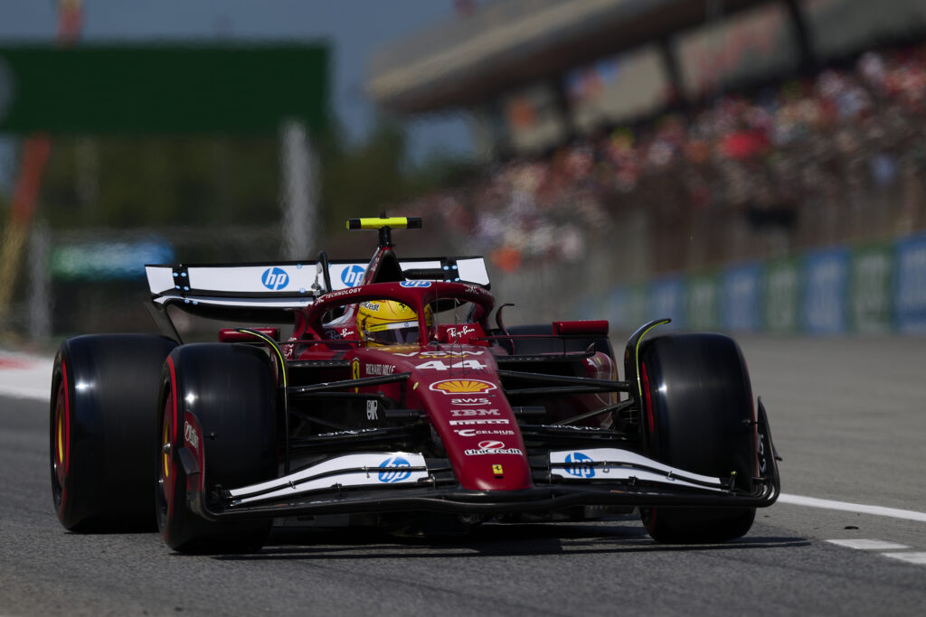 Ferrari driver Lewis Hamilton during qualifyign for the 2025 Formula 1 Spanish Grand Prix