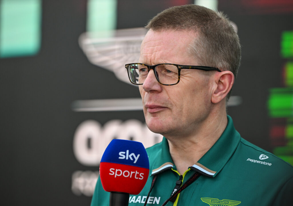 Andy Cowell of Aston Martin speaks in an interview
