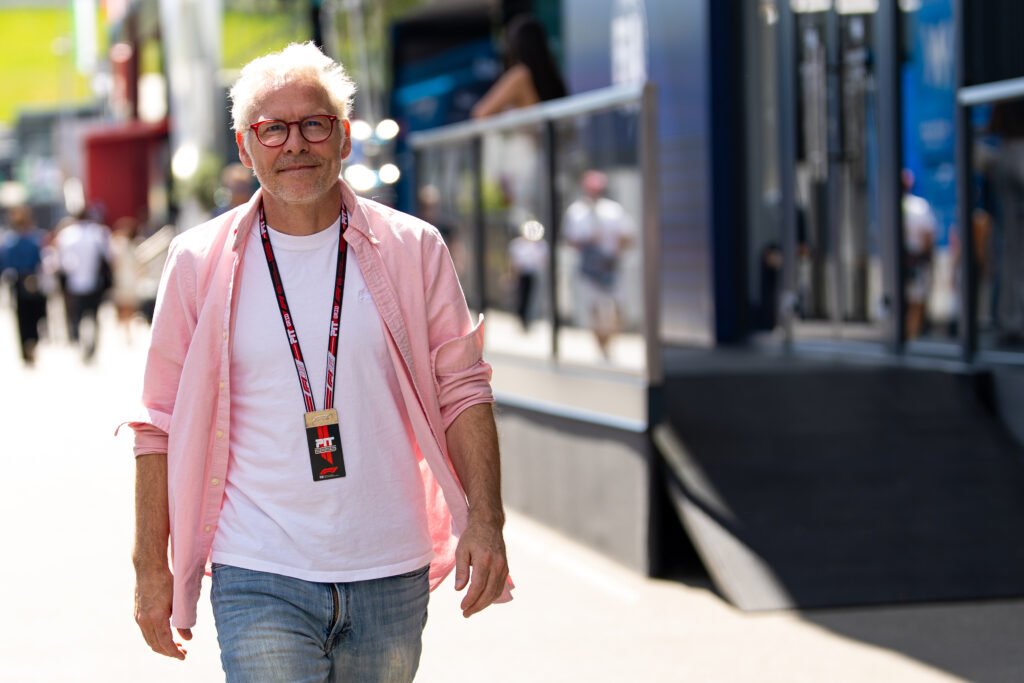 Jacques Villeneuve in the 2025 F1 Austrian Grand Prix paddock