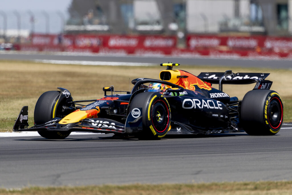 Arvid Lindblad racing for Red Bull during free practice 1 at the 2025 Formula 1 British Grand Prix