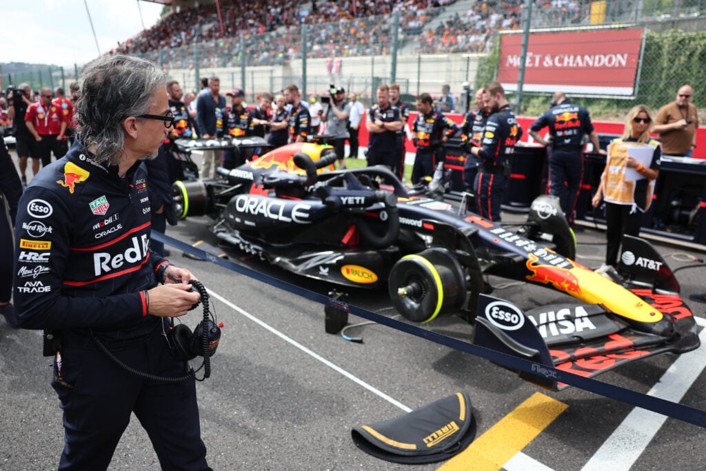Red Bull F1 CEO and team principal Laurent Mekies on the 2025 F1 Belgian Grand Prix Sprint grid
