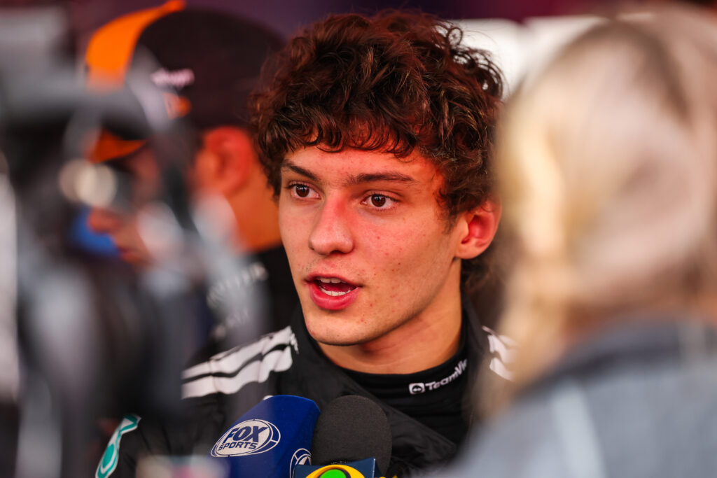Andrea Kimi Antonelli interviewed at the Belgian Grand Prix