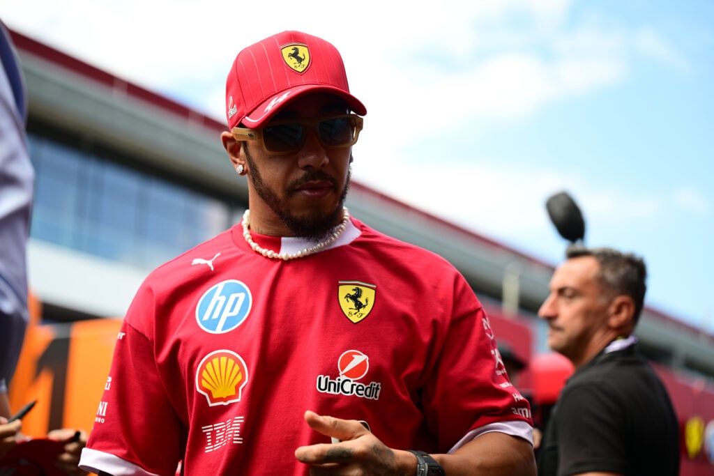 Ferrari driver Lewis Hamilton at the 2025 Hungarian Grand Prix