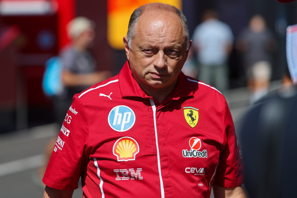 Ferrari team principal Fred Vasseur in the 2025 F1 Hungarian Grand Prix paddock