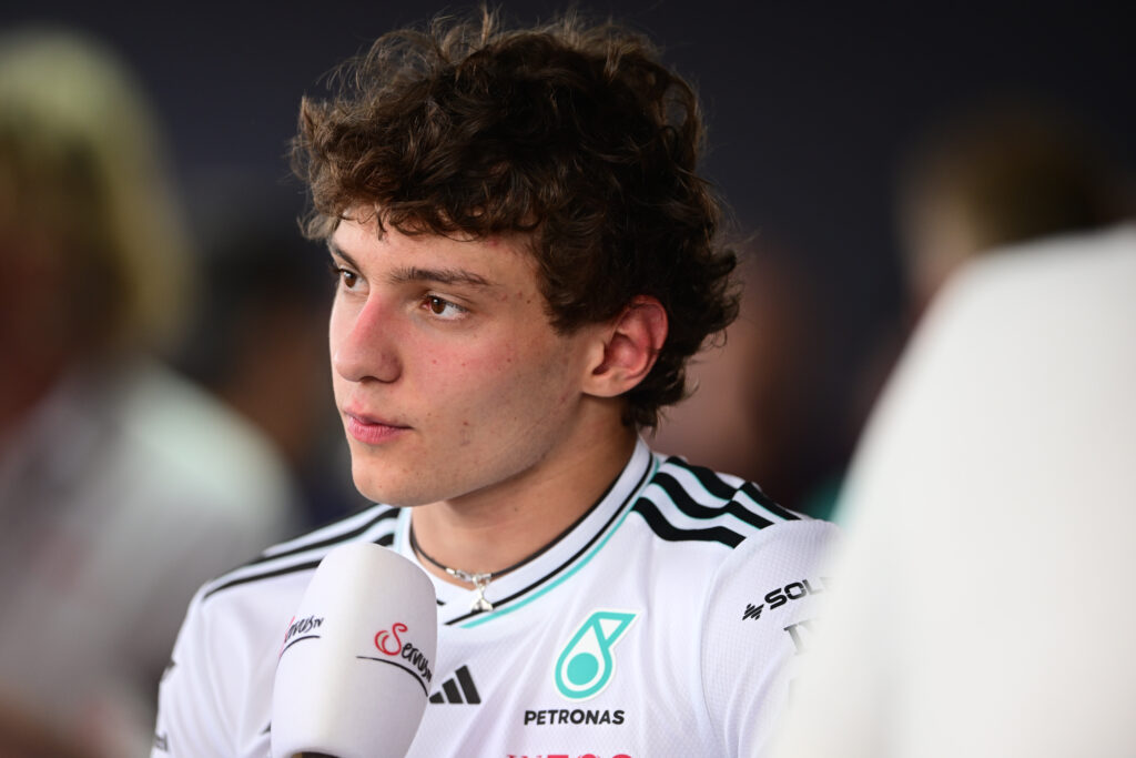 Mercedes driver Kimi Antonelli at the Hungarian Grand Prix