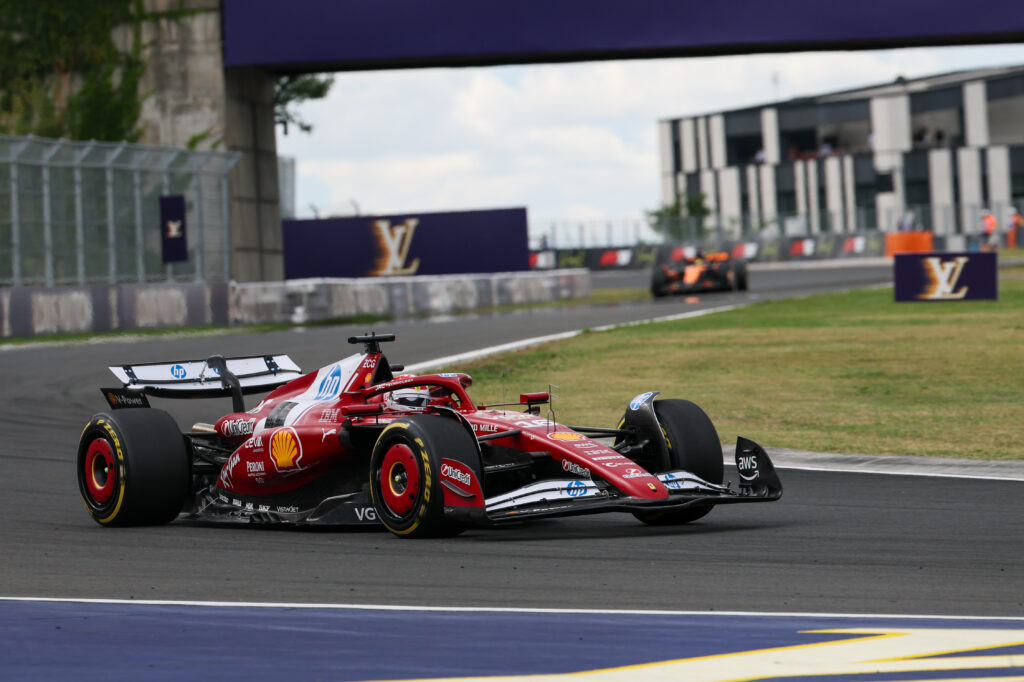 Ferrari driver Charles Leclerc at the Hungarian Grand Prix