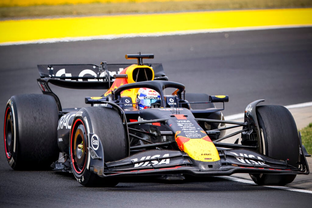 Red Bull Racing driver Max Verstappen at the 2025 Hungarian Grand Prix