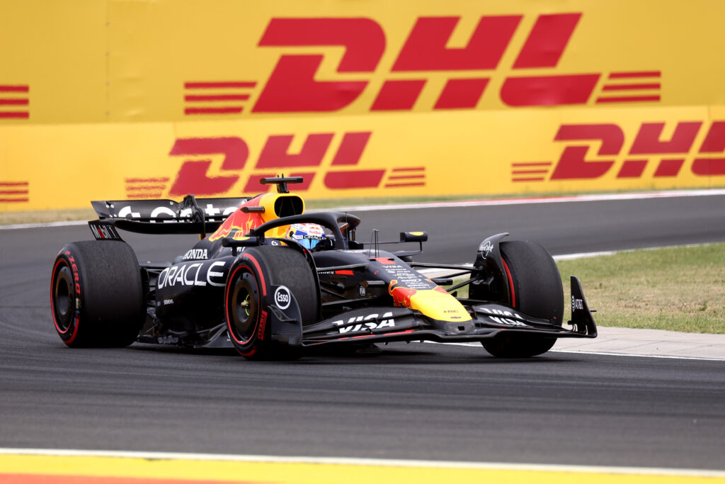 Red Bull Racing driver Max Verstappen at the 2025 Formula 1 Hungarian Grand Prix