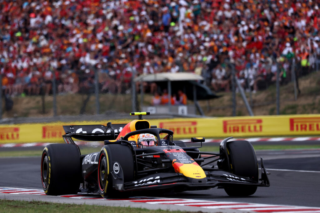 Red Bull driver Yuki Tsunoda on track during the 2025 F1 Hungarian Grand Prix