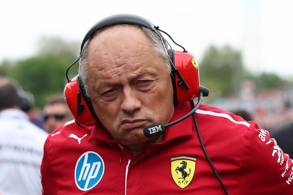 Ferrari team principal Fred Vasseur in the 2025 F1 Hungarian Grand Prix paddock