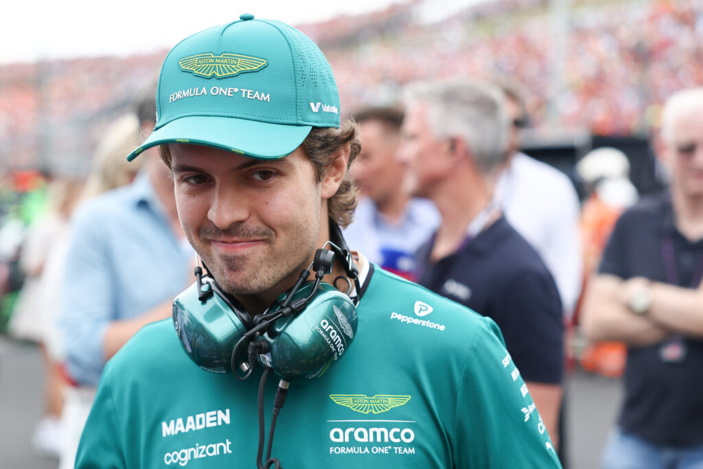 Aston Martin reserve driver Felipe Drugovich at the Hungarian Grand Prix