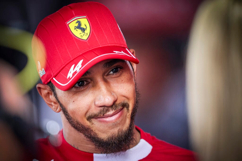 Ferrari driver Lewis Hamilton at the Hungarian Grand Prix