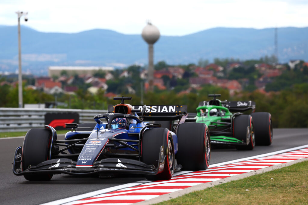 Williams driver Alex Albon on track during the 2025 F1 Hungarian Grand Prix