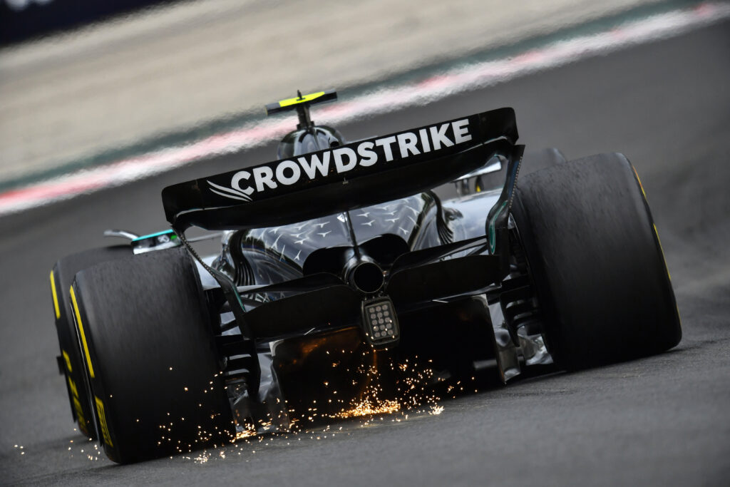 Mercedes driver Andrea Kimi Antonelli on track during the 2025 F1 Hungarian Grand Prix