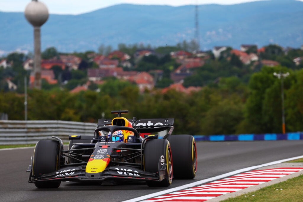 Max Verstappen of Red Bull Racing at the 2025 Hungarian Grand Prix