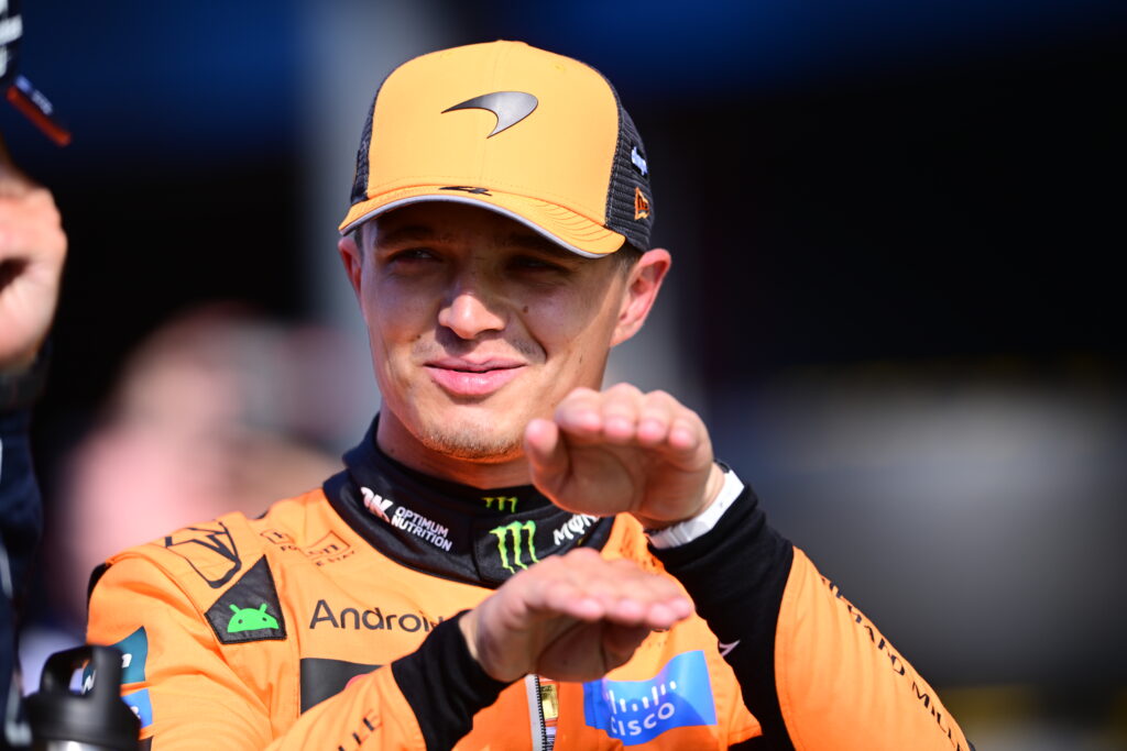McLaren driver Lando Norris after qualifying at the 2025 Formula 1 Dutch Grand Prix