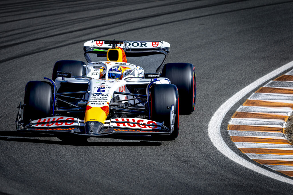 Racing Bulls driver Isack Hadjar at the 2025 Formula 1 Dutch Grand Prix