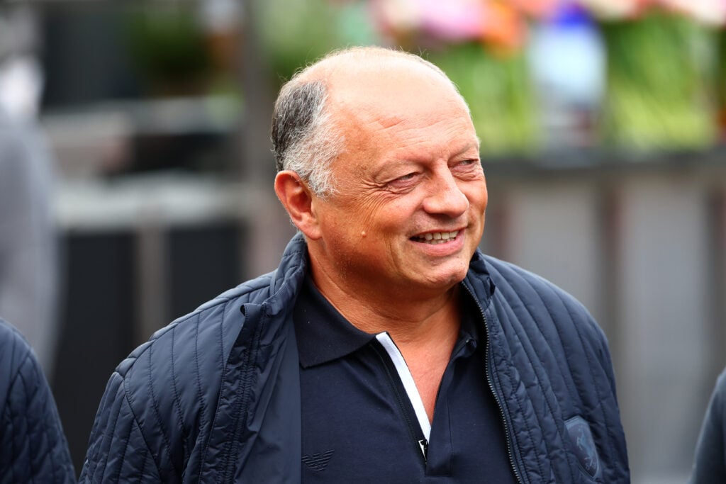 Ferrari team principal Fred Vasseur in the Zandvoort paddock ahead of the 2025 F1 Dutch Grand Prix