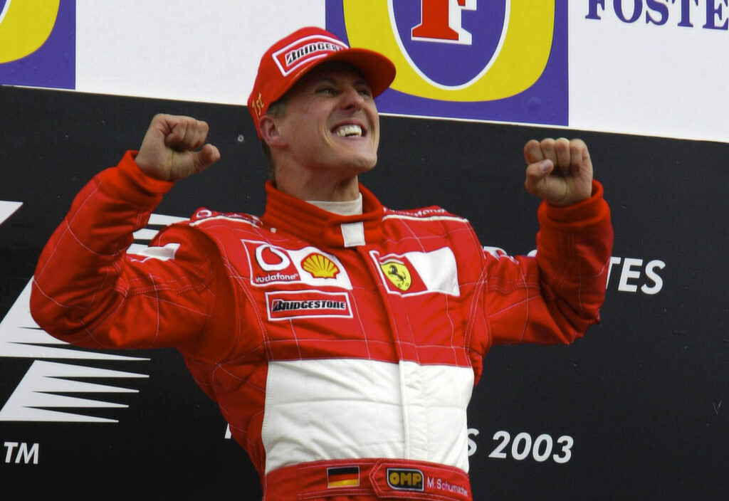Ferrari driver Michael Schumacher at the 2003 Malaysian Grand Prix