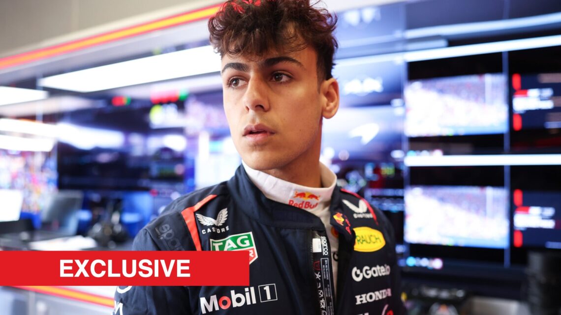 Red Bull junior driver Arvid Lindblad at the 2025 Formula 1 British Grand Prix