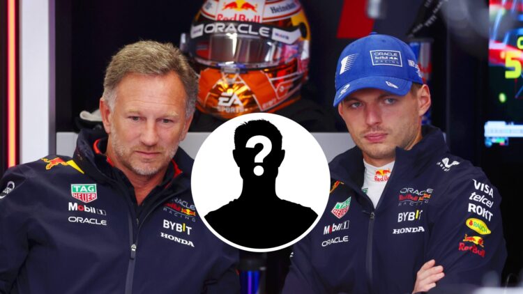 Christian Horner and Red Bull driver Max Verstappen at the Dutch Grand Prix
