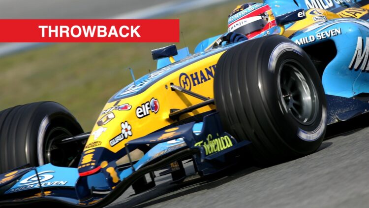 Fernando Alonso and the ingenious Renault R26 that featured the mass damper.