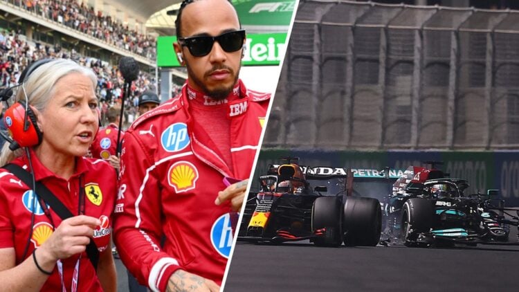 How Angela Cullen reacted to Hamilton and Verstappen clash in Saudi Arabia.