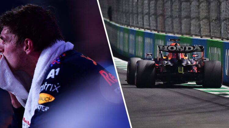 Max Verstappen used a simulator to prepare for Saudi Arabia 2021.