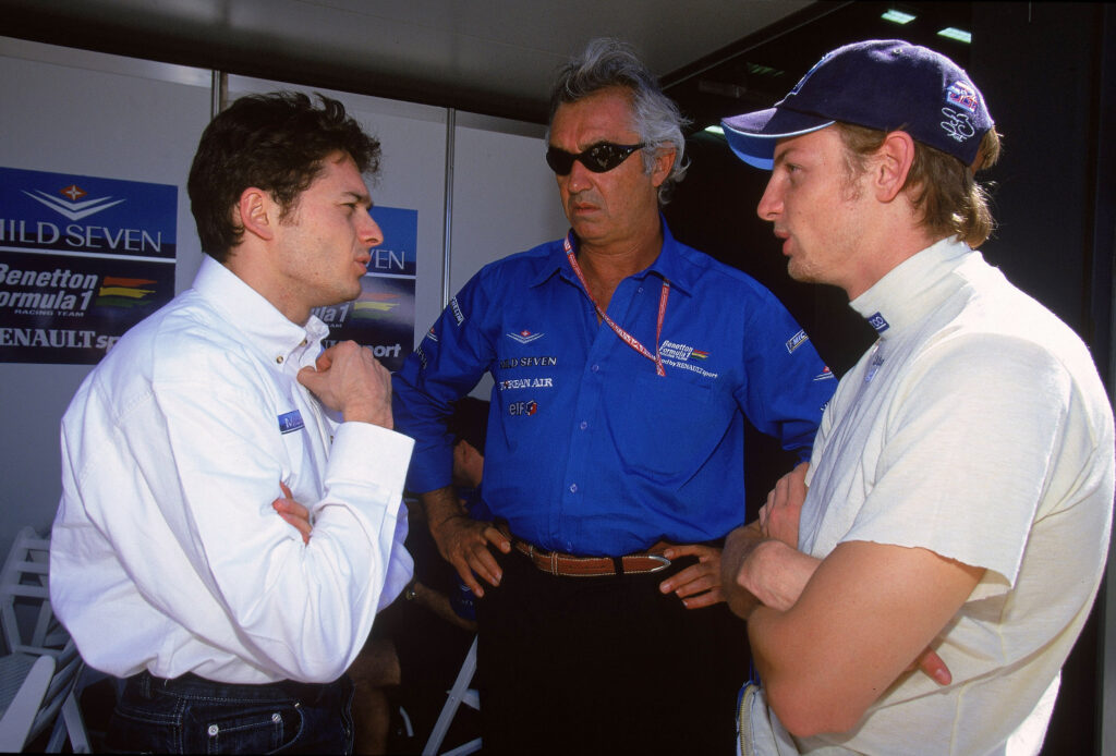 Giancarlo Fisichella and Jenson Button