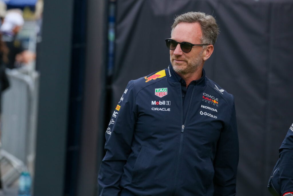 Christian Horner of Red Bull in the paddock at the 2025 Austrian Grand Prix