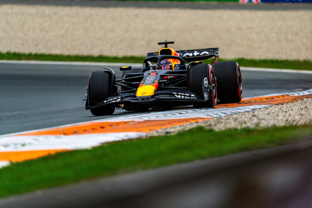 Red Bull Racing driver Max Verstappen at the 2025 Formula 1 Dutch Grand Prix