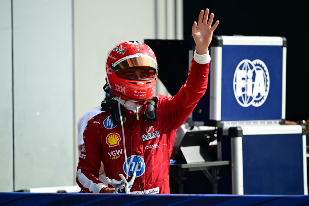 Ferrari driver Charles Leclerc at the 2025 Italian Grand Prix