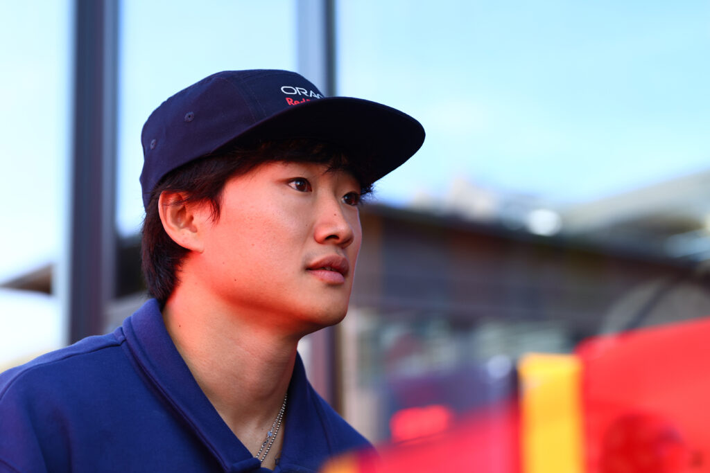 Red Bull Racing driver Yuki Tsunoda at the 2025 Formula 1 Italian Grand Prix