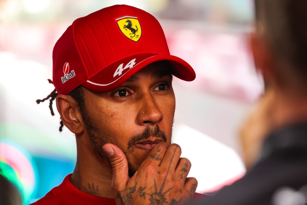 Lewis Hamilton of Ferrari at the 2025 Azerbaijan Grand Prix