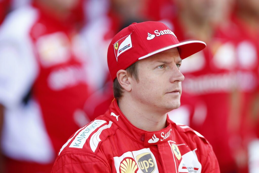 Ferrari driver Kimi Raikkonen at the 2014 Formula 1 Abu Dhabi Grand Prix