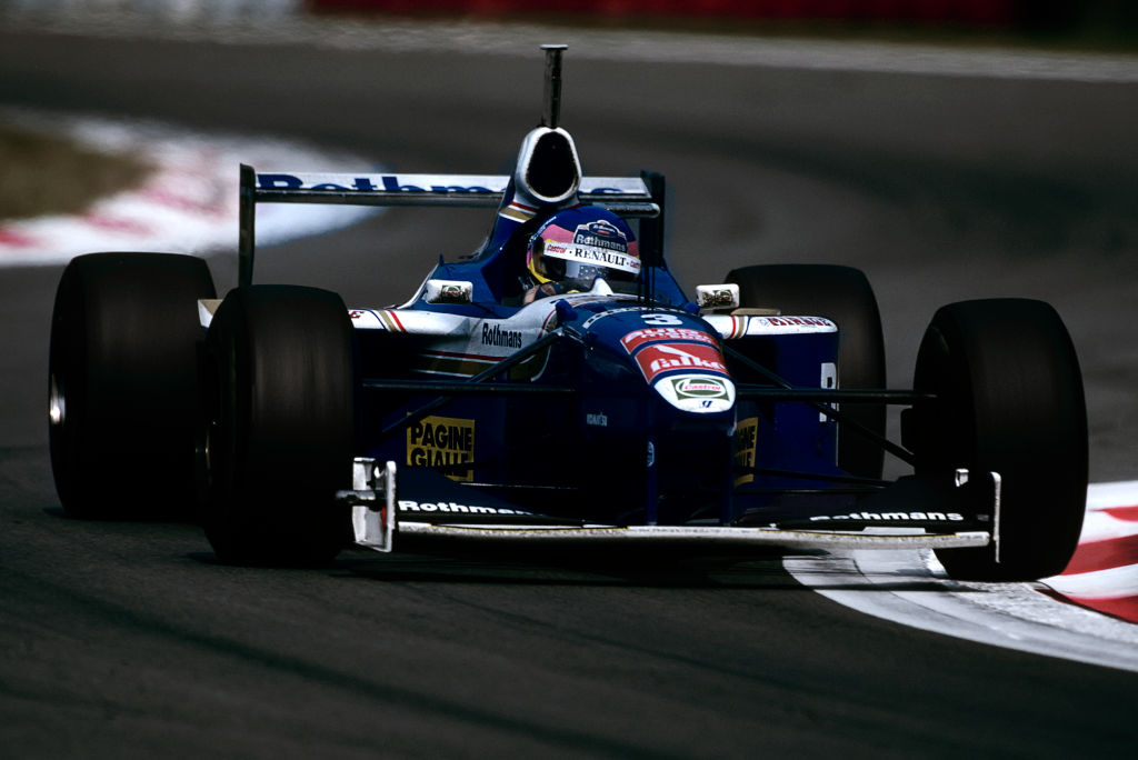 Jacques Villeneuve driving his Williams at the 1997 Grand Prix Of Italy