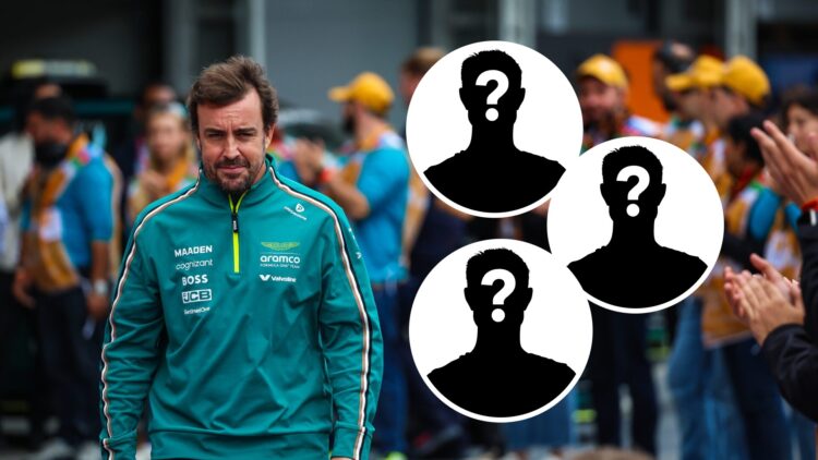Aston Martin driver Fernando Alonso being applauded entering the paddock at the 2025 Formula 1 Azerbaijan Grand Prix