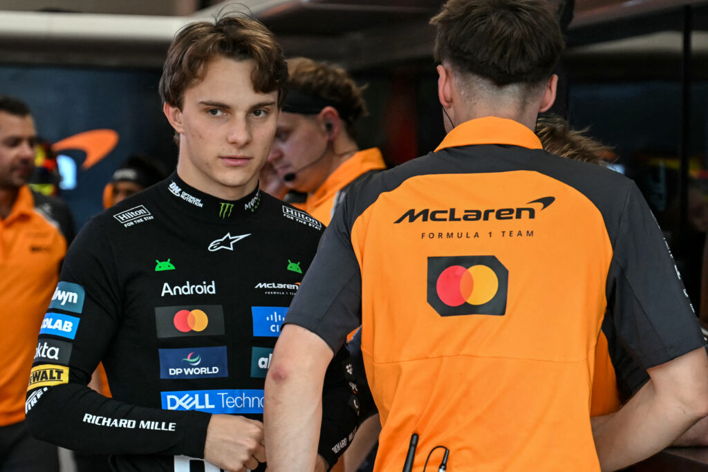 McLaren driver Oscar Piastri gets ready for practice for the 2025 F1 Singapore Grand Prix