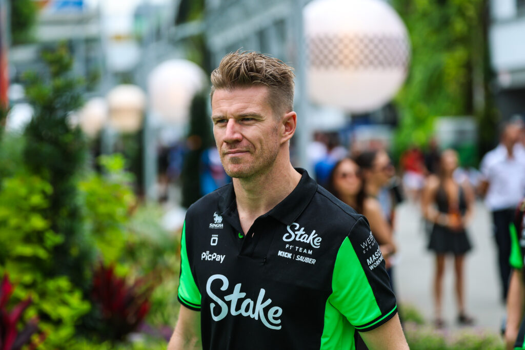 Nico Hulkenberg of Sauber walks in the Singapore Grand Prix paddock