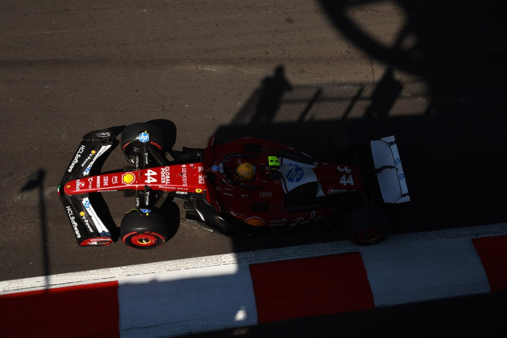 Ferrari driver Lewis Hamilton on track during the 2025 F1 Mexico City Grand Prix