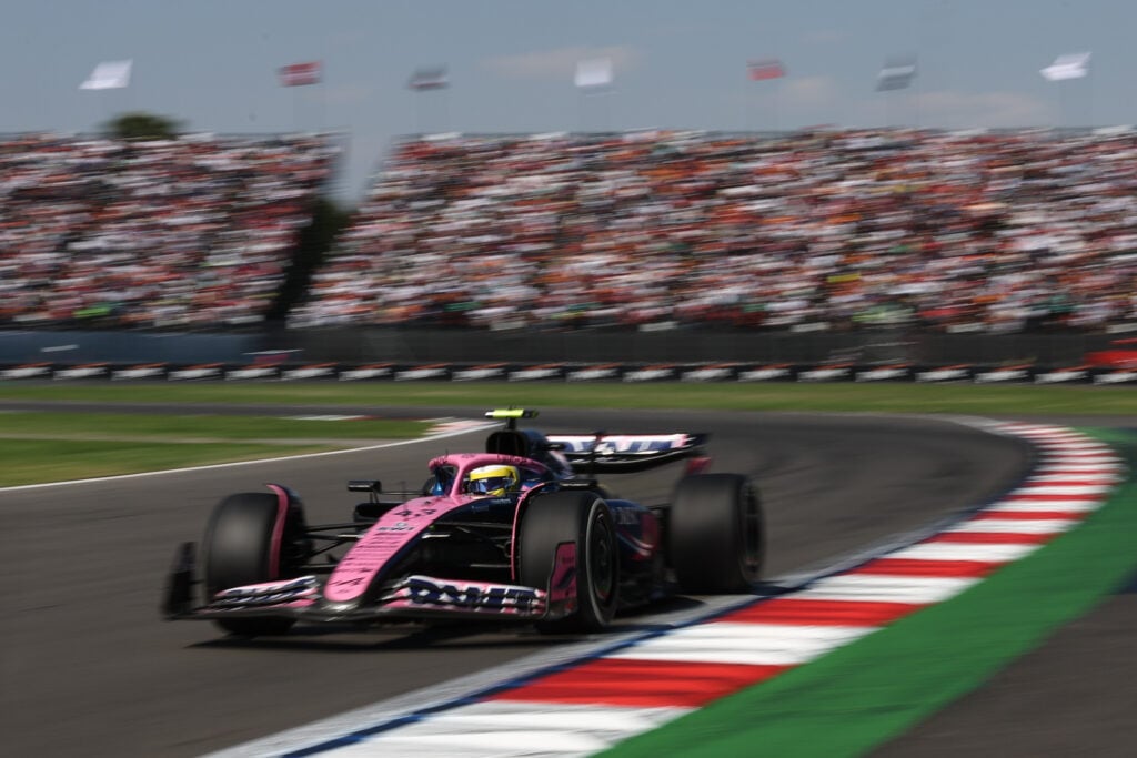 Alpine driver Franco Colapinto on track during the 2025 F1 Mexico City Grand Prix
