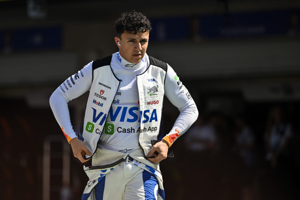 Racing Bulls driver Isack Hadjar at the 2025 Formula 1 Mexico City Grand Prix