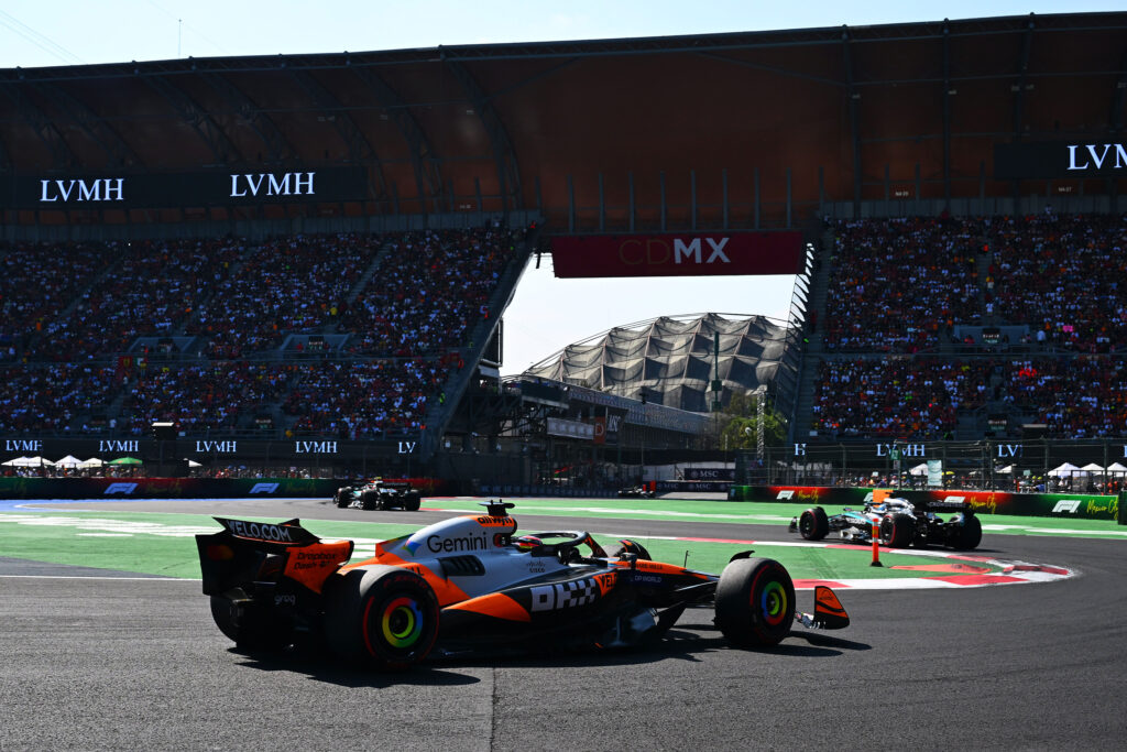 McLaren driver Oscar Piastri on track during the 2025 F1 Mexico Grand Prix