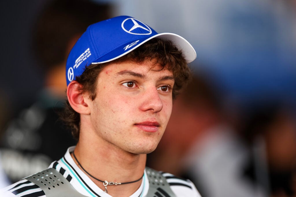 Kimi Antonelli of Mercedes at the 2025 Mexican Grand Prix
