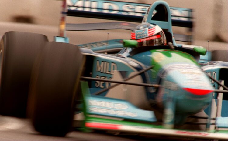 13 NOV 1994:  GERMANY's MICHAEL SCHUMACHER IN ACTION DURING THE AUSTRALIAN GRAND PRIX AT ADELAIDE.  SCHUMACHER WAS LATER AWARDED THE FORMULA ONE WO...