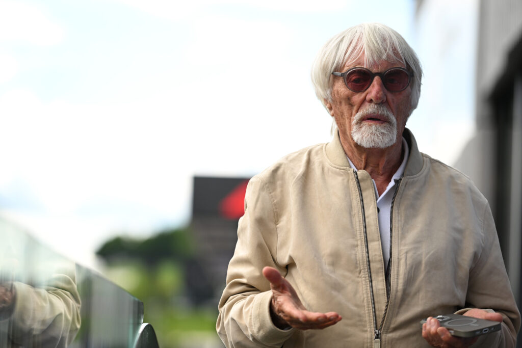 Former F1 CEO Bernie Ecclestone in the paddock at the 2025 Austrian Grand Prix